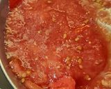 A picture of step 3 of Matar Paneer.