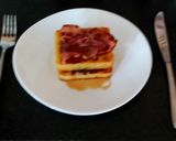 A picture of step 7 of My Sweet Potato Waffle + Bacon🥰#KitchenBingo.