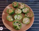 A picture of step 1 of Stuffed capsicum with corn potato fry.