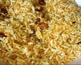 A picture of step 3 of Left over rice snack.
