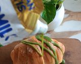 Foto langkah ke 13 dari resep Salt Bread Creamy Matcha.
