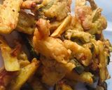 A picture of step 4 of Tempura vegetables.