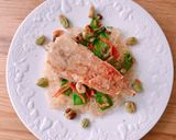 Hình bước làm 7 của món Cá Thầy Tu (Monkfish) Chiên Kèm Bún Tàu Xào Tương Hột