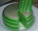 Foto langkah ke 7 dari resep Kue lapis pandan magic com.