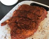 A picture of step 3 of Coffee rub smoked brisket - 8hrs slow and low.