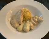 A picture of step 5 of Creamy Lemon Chicken with Artichokes and Bok Choy.