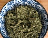 A picture of step 3 of Fennel pesto - vegan.