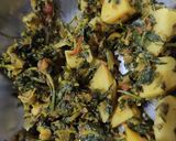 A picture of step 1 of Aloo Meethi Parantha.