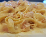 Foto del paso 7 de la receta: Tagliatelli con bechamel de mostaza y bacon