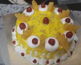 A picture of step 6 of Eggless pineapple cake.