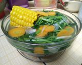 Foto langkah ke 6 dari resep Sayur bening Bayam Jagung manis 🌽.