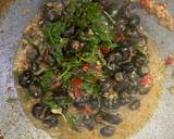 ผัดหอยขม /หอยจุ๊บ /หอยจูบ วิธีทำสูตร 4 รูป