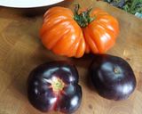 Foto del paso 1 de la receta Fuente de tomates Monterrosa y tomates azules con rúcula