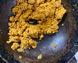 A picture of step 3 of Besan laddoo/ sattu.