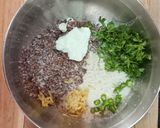 A picture of step 1 of Healthy Ragi Flakes Chilla.