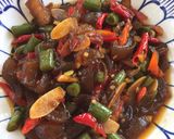 Foto langkah ke 4 dari resep Oseng Kikil dan Buncis.