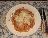 Foto del paso 5 de la receta: Comida de alacena que salva (fideos y salsa)