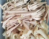 Hình bước làm 2 của món Nộm hoa chuối - món ăn chống ngán mùa hè