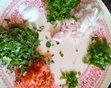 A picture of step 2 of Multigrain mix vegetable chila.