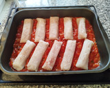 Foto del paso 12 de la receta: Lomos de merluza con pisto y patatas fritas Exprés