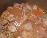 A picture of step 2 of Bhona Gosht.