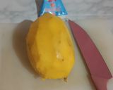 Foto langkah ke 5 dari resep Mango Sticky Rice Dragon Fruit.