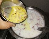 A picture of step 6 of Sabudana kheer.
