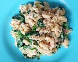Creamy macaroni pasta with spinach (Krim Macaroni Bayam) langkah memasak 5 foto