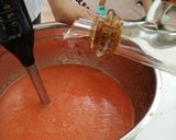 A picture of step 4 of Watermelon Gazpacho.
