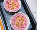 Foto langkah ke 4 dari resep Sütlaç (Puding Nasi buah Naga topping Almond).