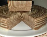 Foto langkah ke 8 dari resep Puding Roti Tawar Zebra.