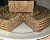Foto langkah ke 8 dari resep Puding Roti Tawar Zebra.