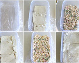 Foto del paso 3 de la receta: Pastel de pan de molde con frutos del mar