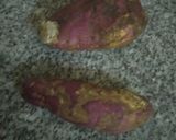 A picture of step 1 of Sweet potatoes in coconut#15minorlesscooking#4weekschallenge.