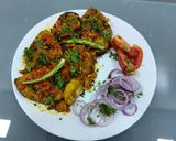 A picture of step 4 of Lahori Fish masala.