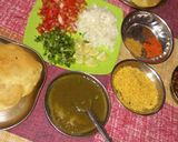 A picture of step 3 of Shahi Masala Purii.