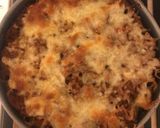 A picture of step 5 of Paccheri al ragú napoletano (Pasta with a ragú sauce from Naples).