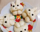Hình bước làm 2 của món Bánh bao thỏ ngọc