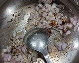 A picture of step 1 of Creamy Banana stem curry.