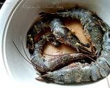 মরিচ তান্দুরী চিংড়ি উইথ কার্ড রাইস, বাটার আমন্ড ব্ল্যাক রাইস ( marich tandoori chingri with curd, bu রেসিপি ধাপ - 1 ছবি