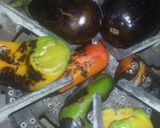 صورة لخطوة 1 من وصفة زعلوكة (باذنجان مشوي وفلفل حلو مشوي)
