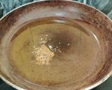 A picture of step 1 of KHAGINA (a savoury egg dish).