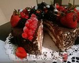 Kakaós piskóta, fehér csokoládés - málna krémmel :) (Gluténmentes) recept fázis 3 fotója