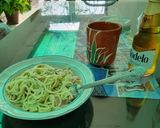 Foto del paso 11 de la receta: Espagueti con germinado de trigo
