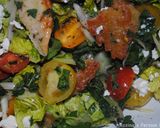 A picture of step 11 of Fattush salad.