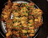 Hình bước làm 2 của món Chả xiên lá mắc mật nướng nồi chiên không dầu. Ngon bất bại