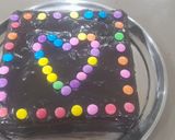 A picture of step 6 of Chocolate cake with chocolate ganache-no oven cake.