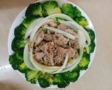 Hình bước làm 4 của món Nạc thăn xào bông cải
