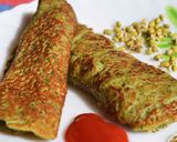 A picture of step 4 of Sprouts Chilla.