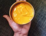 A picture of step 5 of Aamras in 5 Mins 🧡.